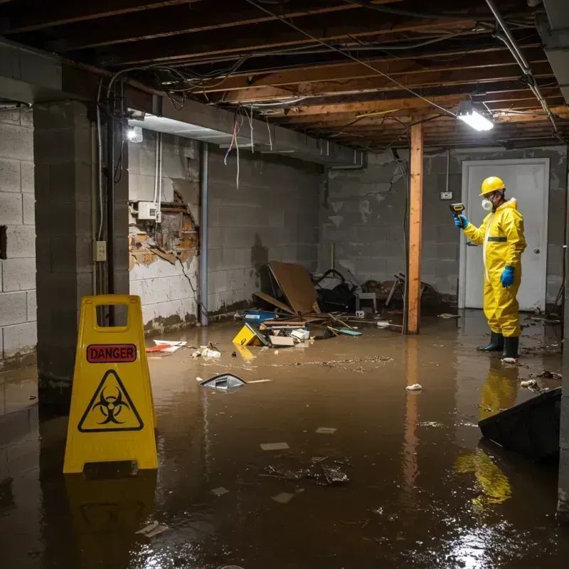 Flooded Basement Electrical Hazard in Knox County, TX Property